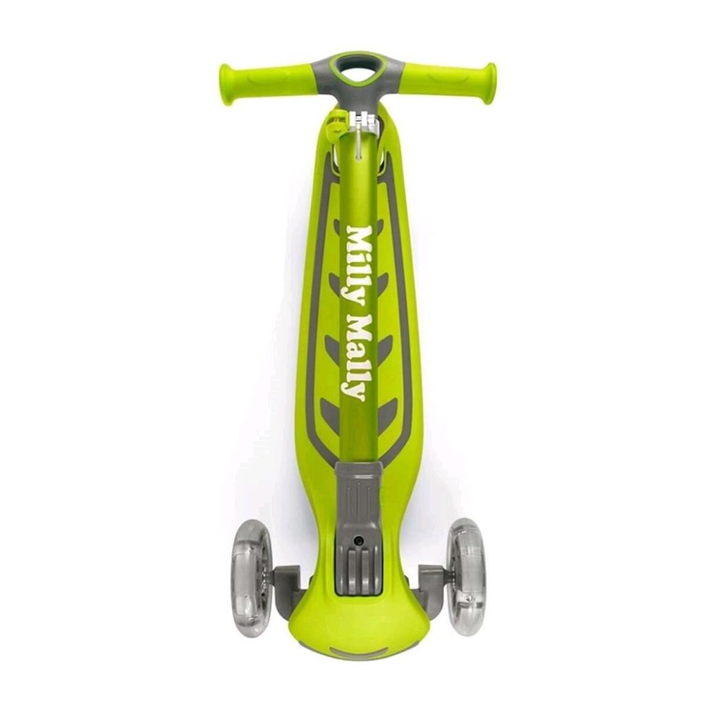 Solidna HULAJNOGA dla dzieci trójkołowa LED! Boogie Green 3+ ZIELONA JAKOŚĆ Hamulec tak
