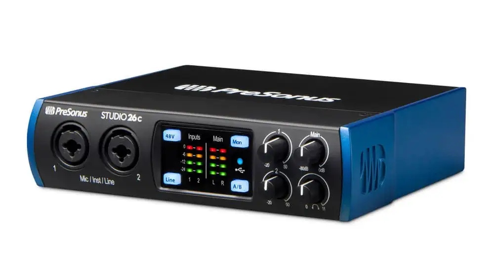 Interface audio USB-C PreSonus Studio 26c + program Studio One sklep Gram Stan opakowania oryginalne