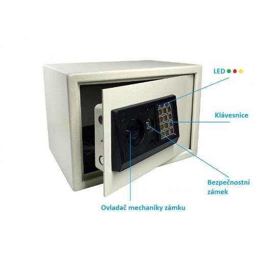 trezor s elektronickým zámkom 350x250x250mm