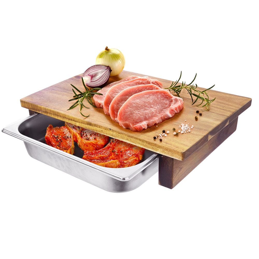 Krájecí Prkénko S Bambusovou Nádobou 32,5X26,5 126808