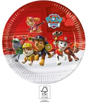 talerzyki pap. Paw Patrol - Ready for Action 23 cm 8 szt. (plastic-free) sym. 93435 — 4