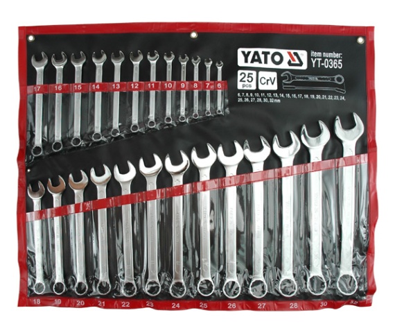 

Zestaw kluczy kombinowanych Yato YT-0365 25 szt.