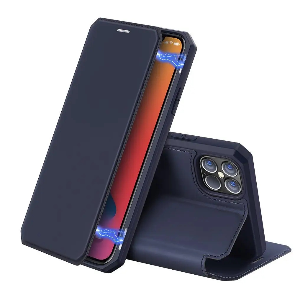 Etui z klapką Dux Ducis do Apple iPhone 12 Pro Max, niebieskie
