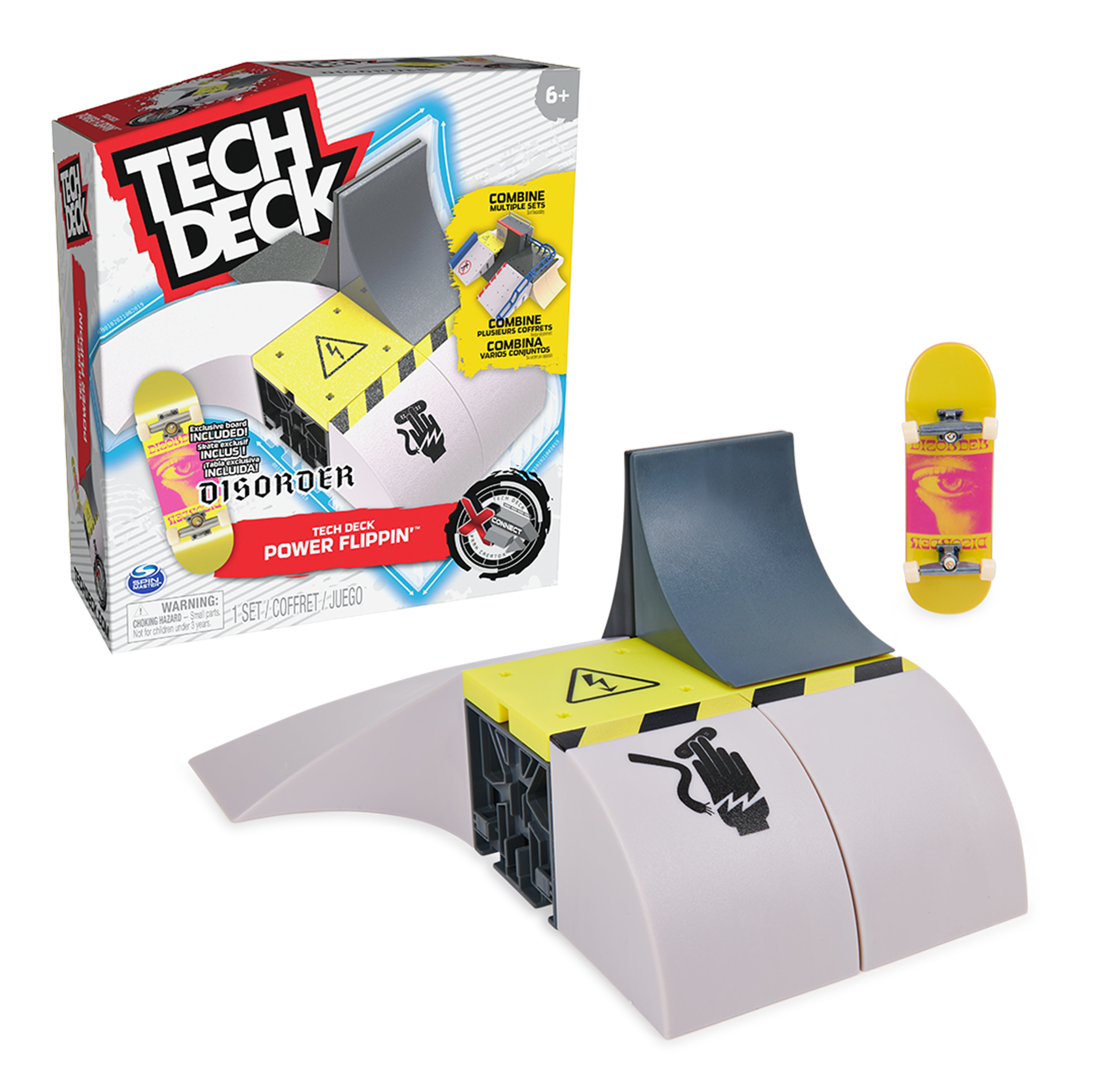 TECH DECK SADA FINGERBOARD RAMPA POWER FLIPPIN DISORDER + SKATEBOARD za