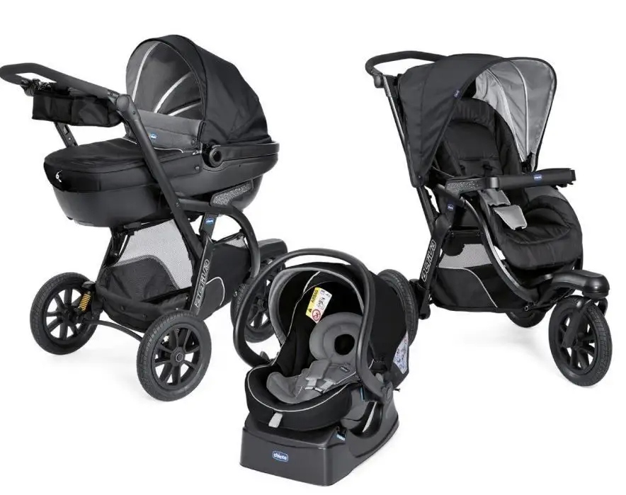 Wózek dziecięcy Chicco Trio Activ3 czarny 3w1