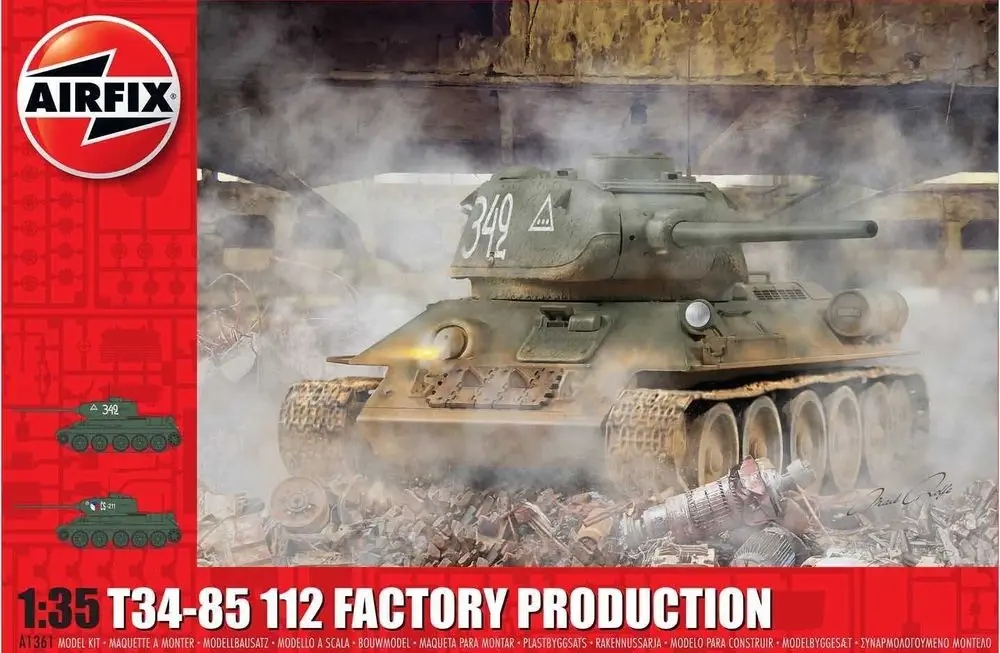 Airfix A1361 T34-85 112 Factory Production 1:35
