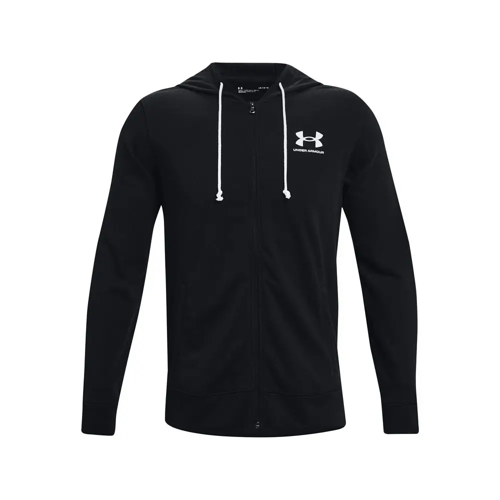 Pánská mikina Under Armour na zip s s kapucí Ua Rival Terry černá L