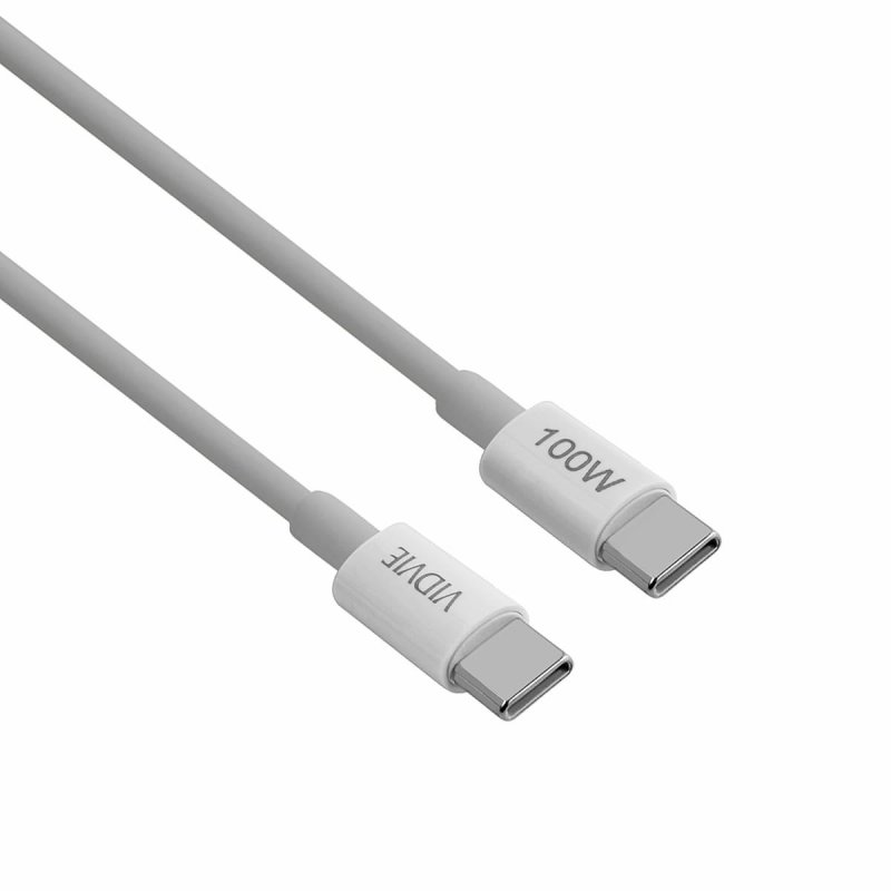 Kabel VIDVIE USB typ C - USB typ C 1 m biały