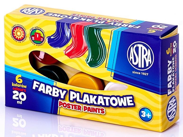 farby 20ml plakatowe 6szt. ASTRA | 0058 — 6