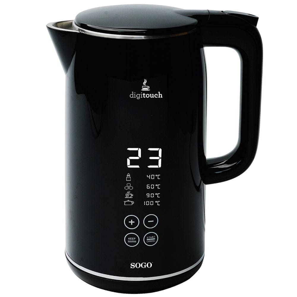 Rychlovarná konvice s nastavením teploty Sogo SS-7750