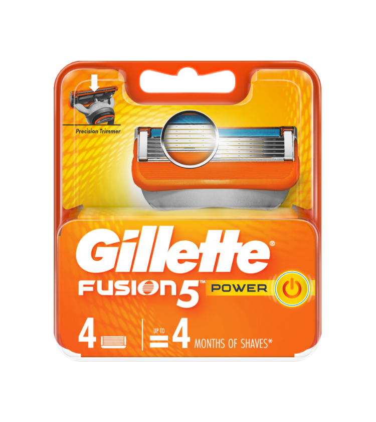Gillette Fusion5, Náhradní břity do holicího strojku, 4 kusy
