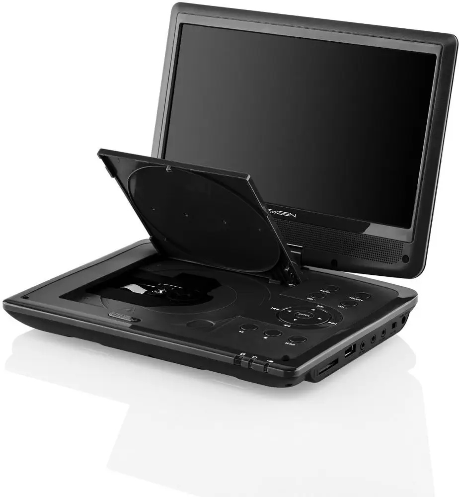 PRZENOŚNY TELEWIZOR 10 CALI ODTWARZACZ DVD SAMOCHODOWY DVBT2 USB SD HDMI Marka GoGen