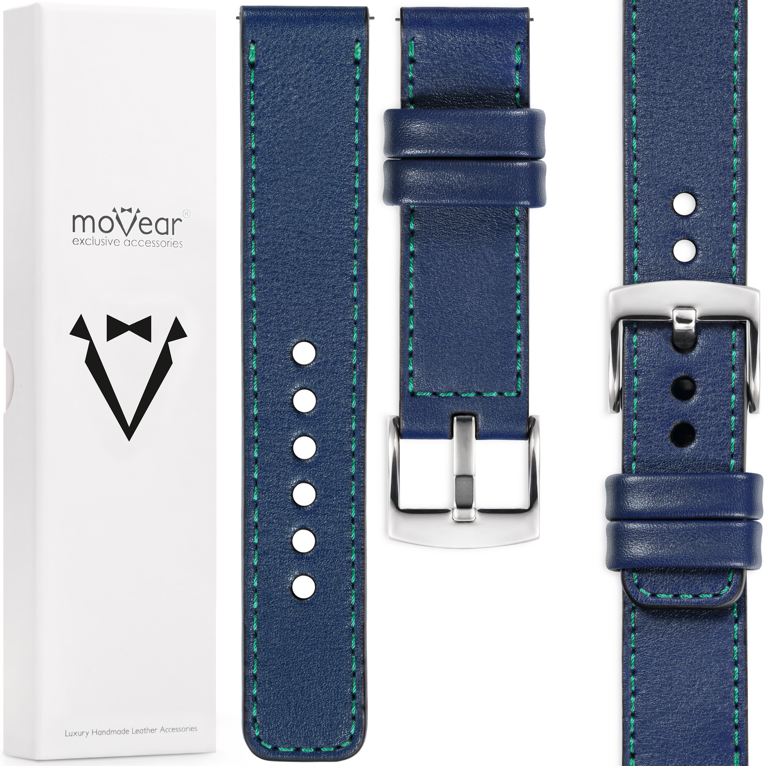 Exkluzivní řemínek 18 mm pro prémiové hodinky Polský Movear, kožený