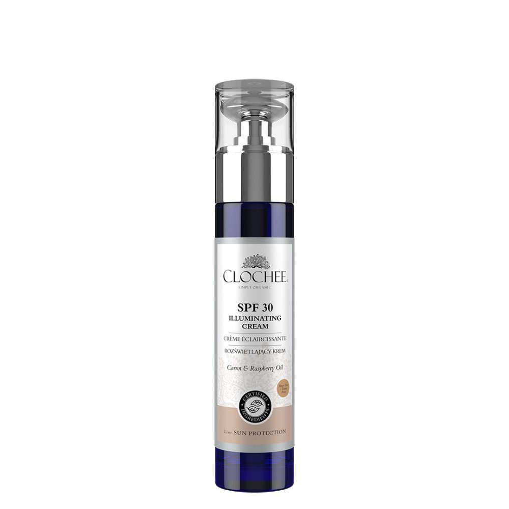 CLOCHEE_Iluminating Cream SPF30 rozjasňující krém Carrot Oil & Raspbe