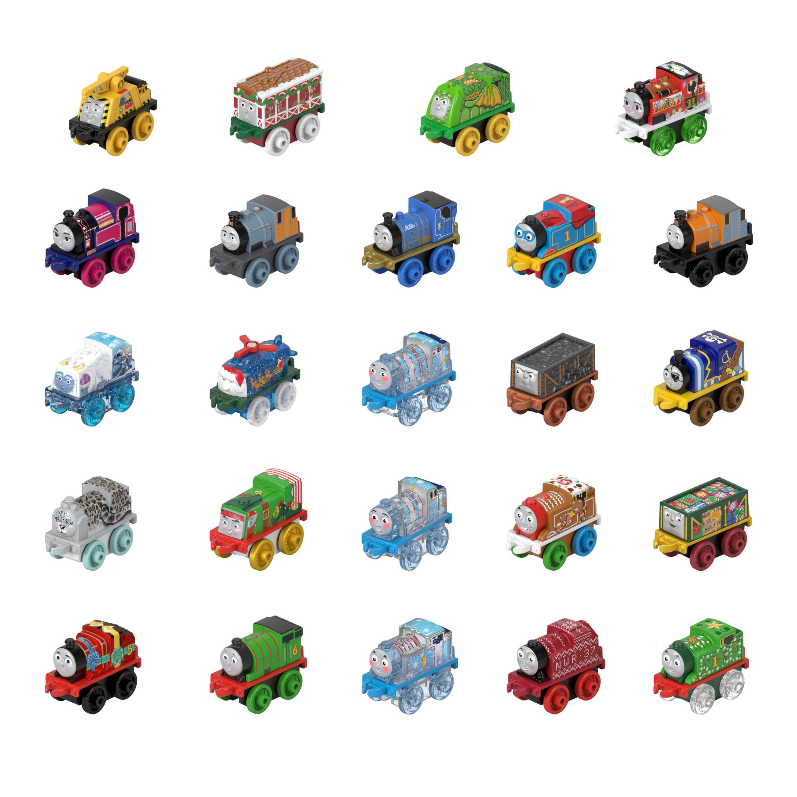 Адвент-календарь Fisher-Price Thomas and Friends HWB49, 24 мини-паровозика, от 3 лет — фото 2