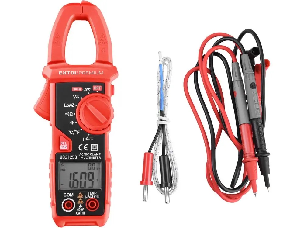 Digitálny multimeter Extol Premium (8831253) kliešťový