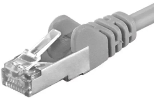 Premiumcord Patch kabel CAT6a S-ftp, RJ45-RJ45, Awg 26/7 0,25m szary