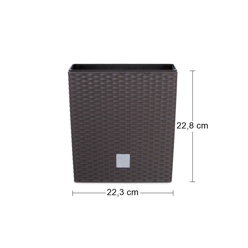 Doniczka RATO niska DRTS225L z wkładem | Umbra — 21