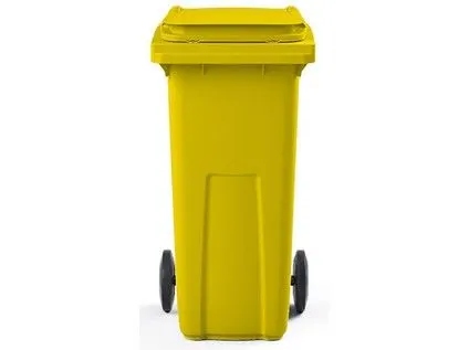 Levně Nádoba na odpad 120l plast, Žl