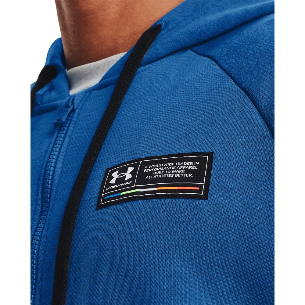 Bluza męska Under Armour Rival Fleece Chroma Fz Hoodie niebieska M