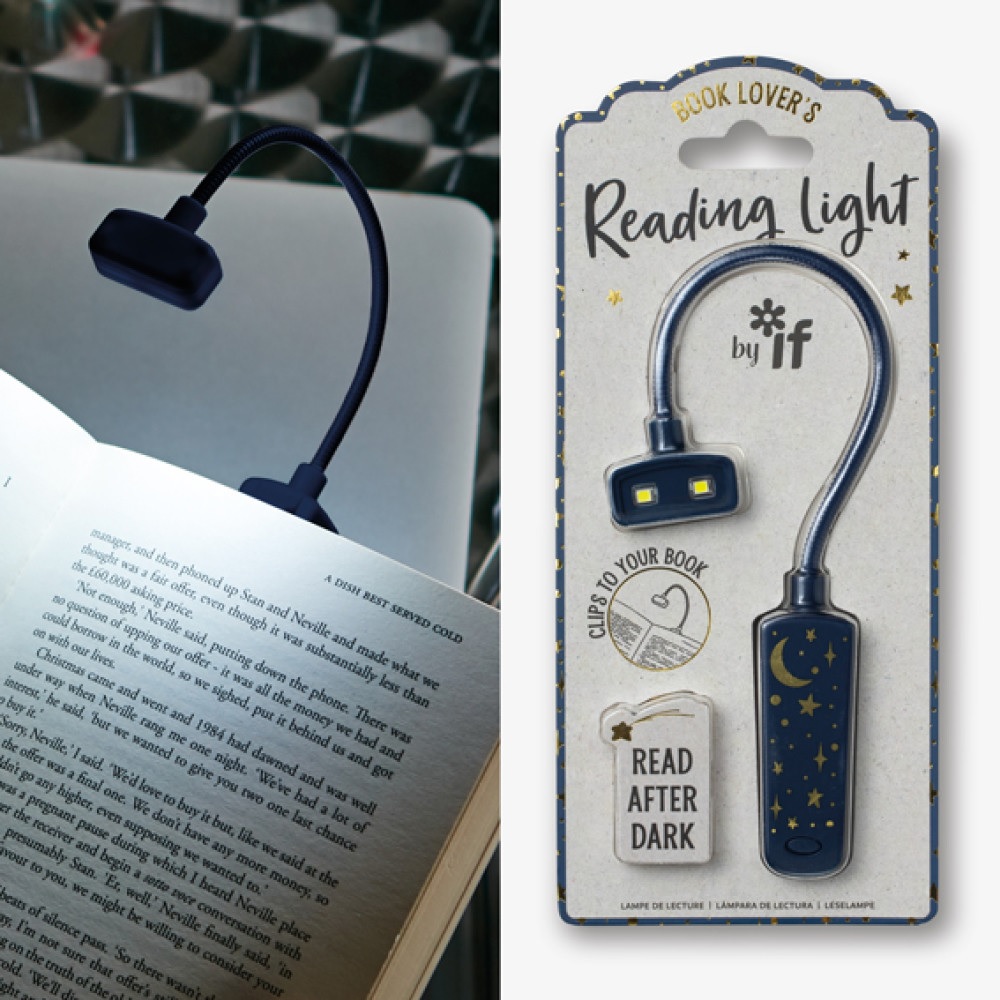 Lampka do czytania Księżyc i gwiazdy Book lovers If