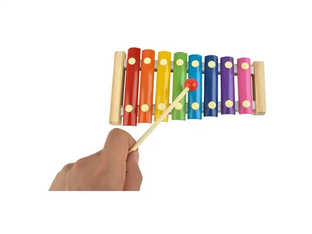 CYMBAŁKI DREWNIANE DLA DZIECKA KOLOROWE EDUKACYJNE Kod producenta XM000NET94 XJ3391