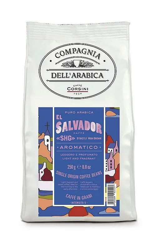 Levně Káva zrna Arabica Corsini Compagnia Dell'Arabica El Salvador Káva káva 250