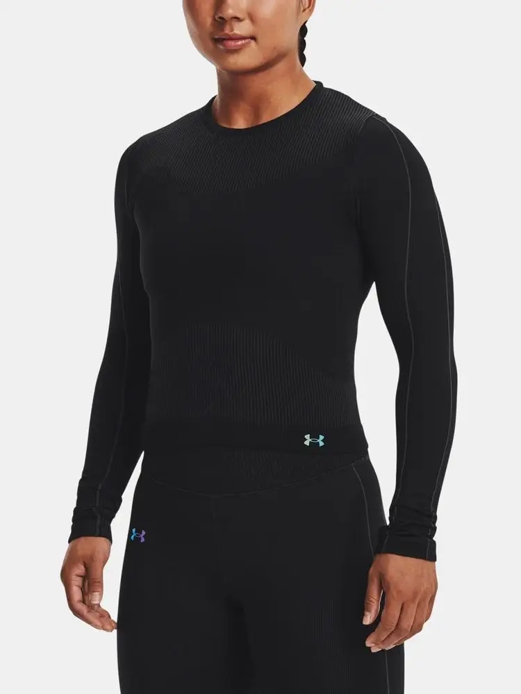 Under Armour Tričko Ua Rush Seamless Ls-blk černá