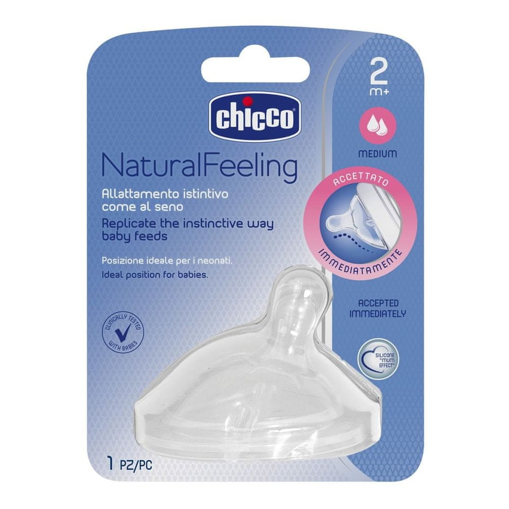 CHICCO smoczek natural feeling 2m+