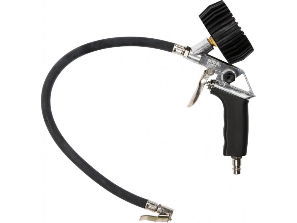 PISTOLET DO POMPOWANIA KOL Z MANOMETREM YT-2370