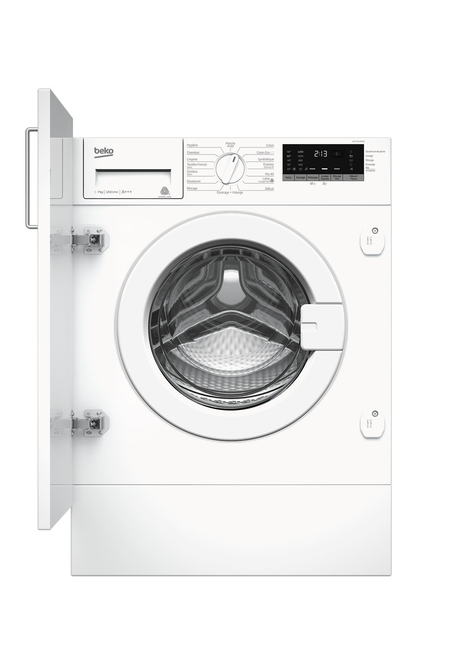 PRALKA DO ZABUDOWY BEKO WITC7612B0W | 7KG | 1200OBR | PARA STEAM | INWERTER Marka Beko