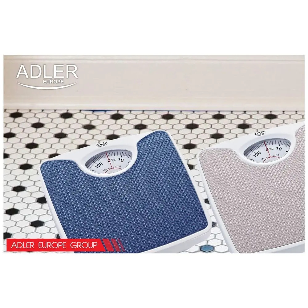 Waga Łazienkowa Mechaniczna AD 8151 Blue – Dokładność 1 kg, 130 kg