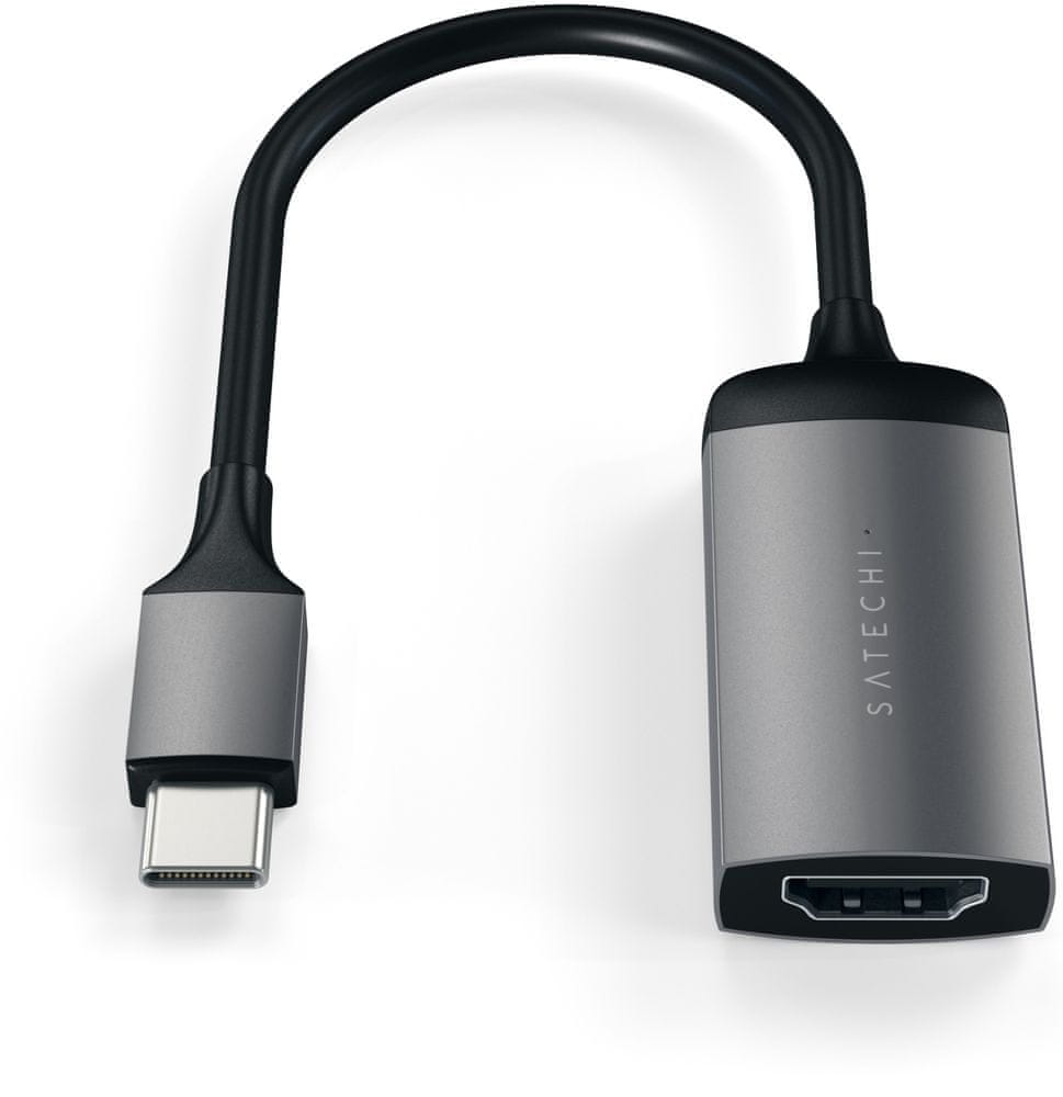 Satechi hliníkový adaptér, adaptér Usb-c 4K Hdmi 60 Hz (space gray)