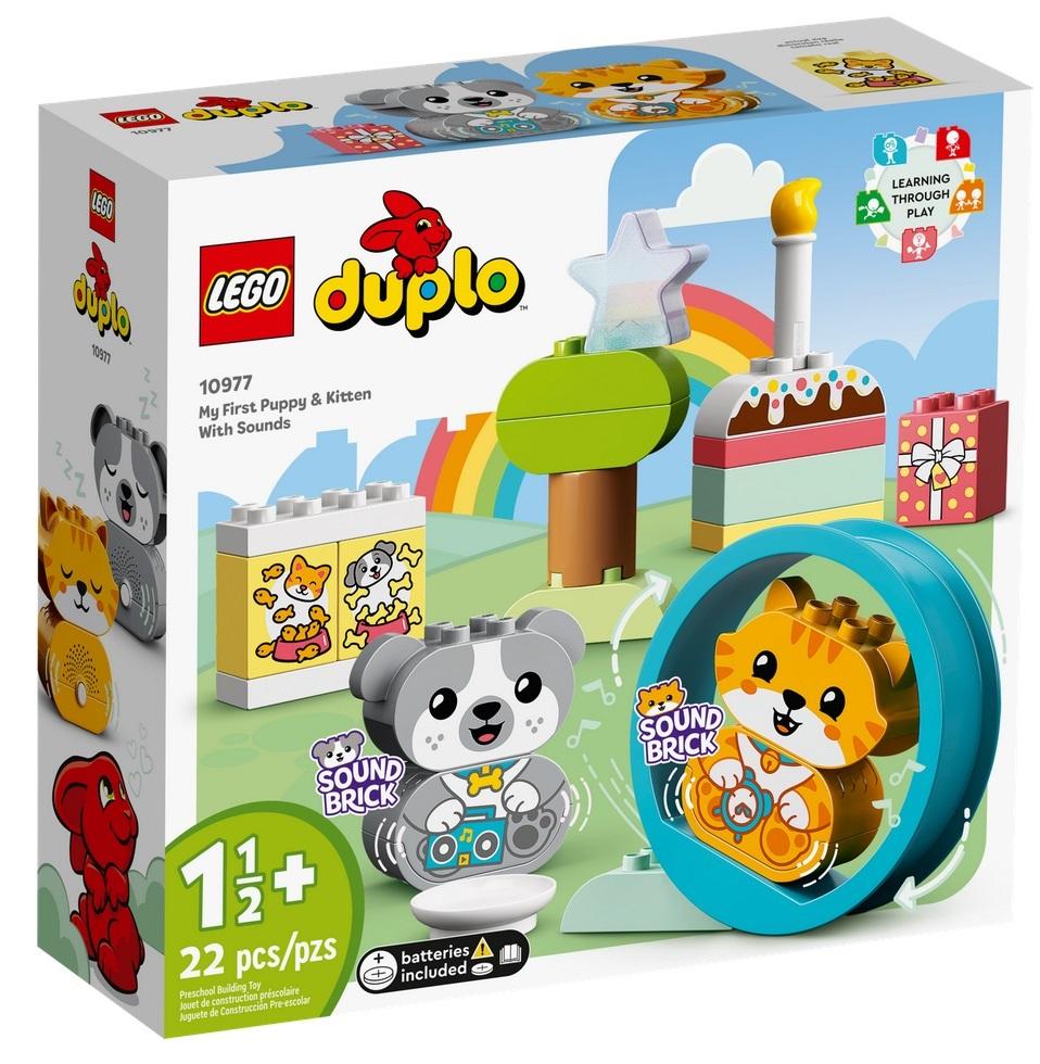 Lego 10977 Duplo Můj první štěně a kočička se zvuky hračka