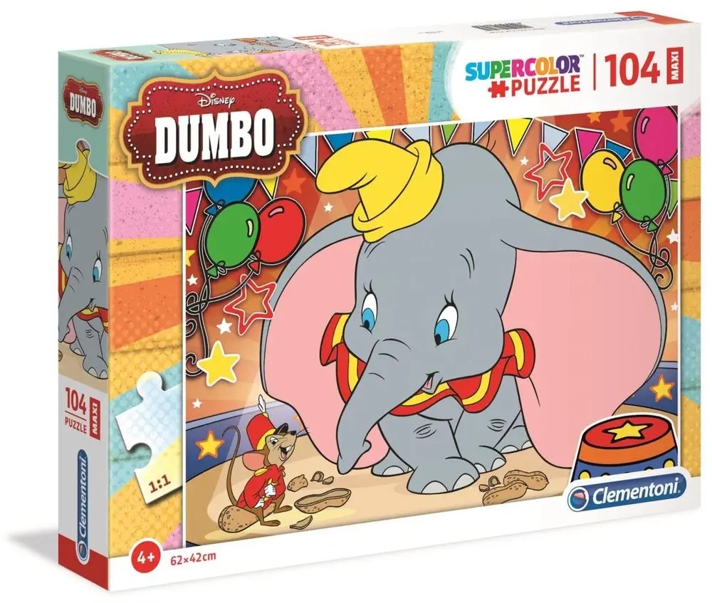 

Puzzle maxi 104 el. Dumbo Clementoni 23728
