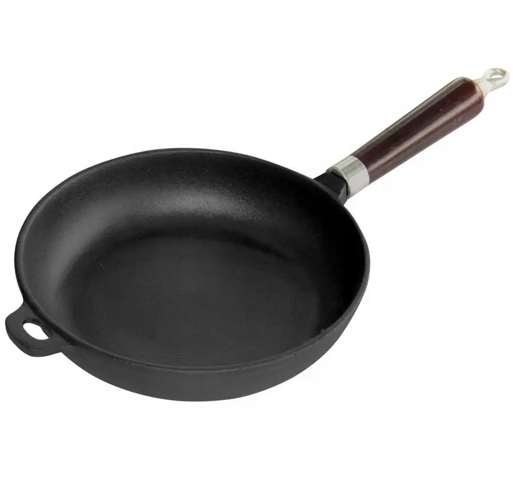 

Patelnia Żeliwna Ciężka Głęboka 28 cm Indukcja Gaz