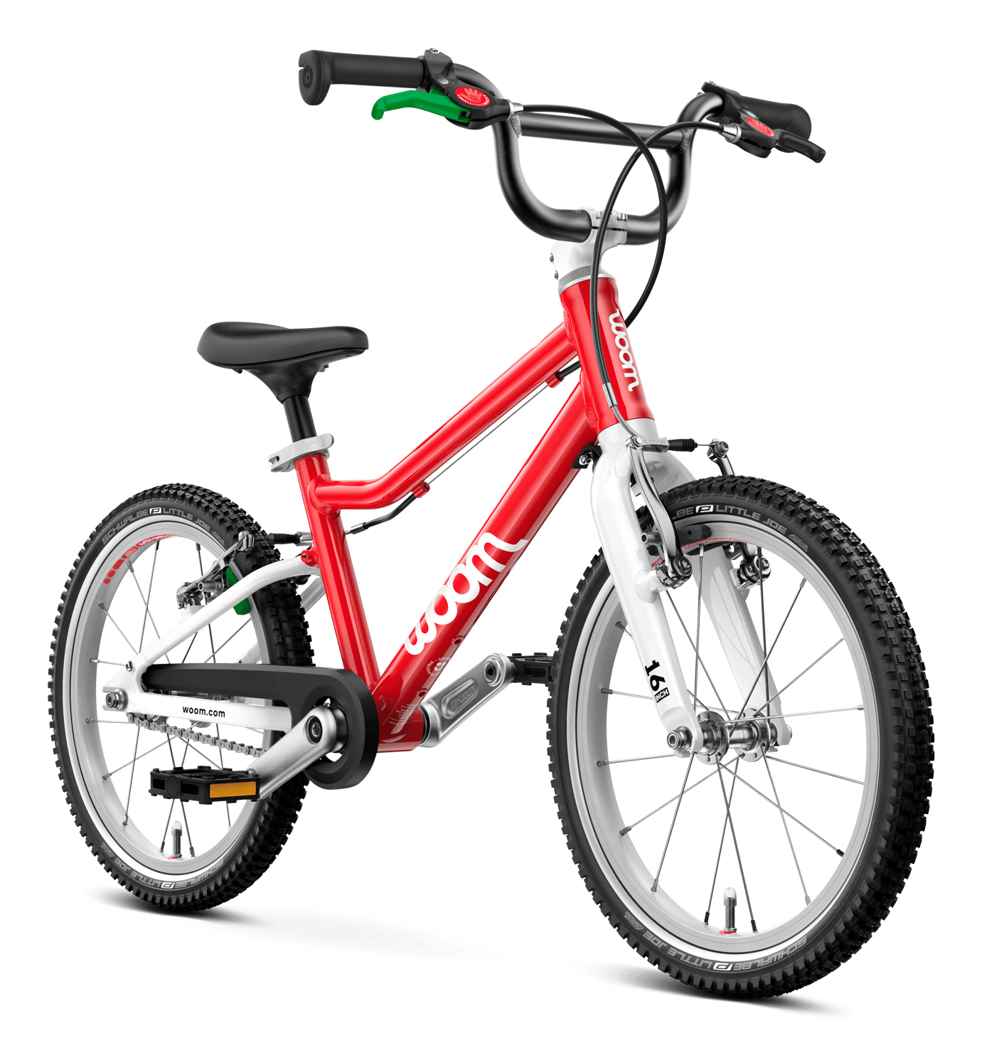 Rower dziecięcy Woom Go 3 Red 16” lekki aluminiowy 4-6 lat