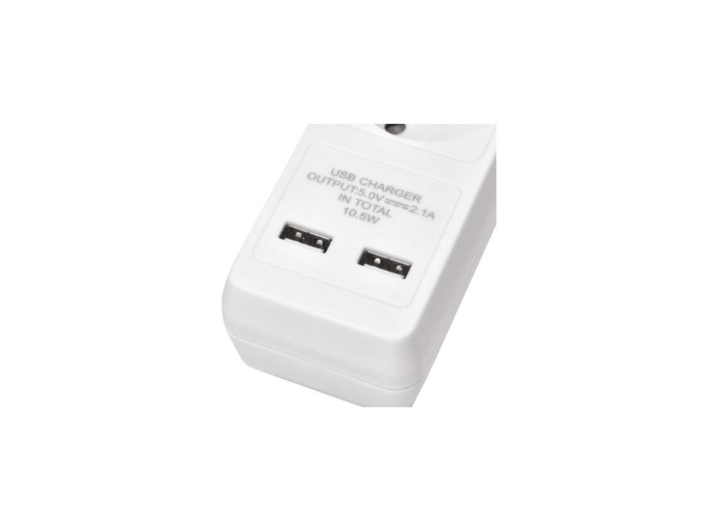 LISTWA ZASILAJĄCA PRZEDŁUŻACZ + 2 GNIAZDA USB Kod producenta 1902130202