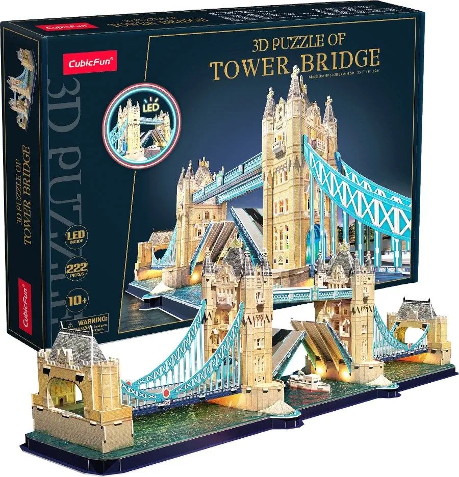 CUBIC FUN PUZZLE 3D TOWER BRIDGE LED 5317