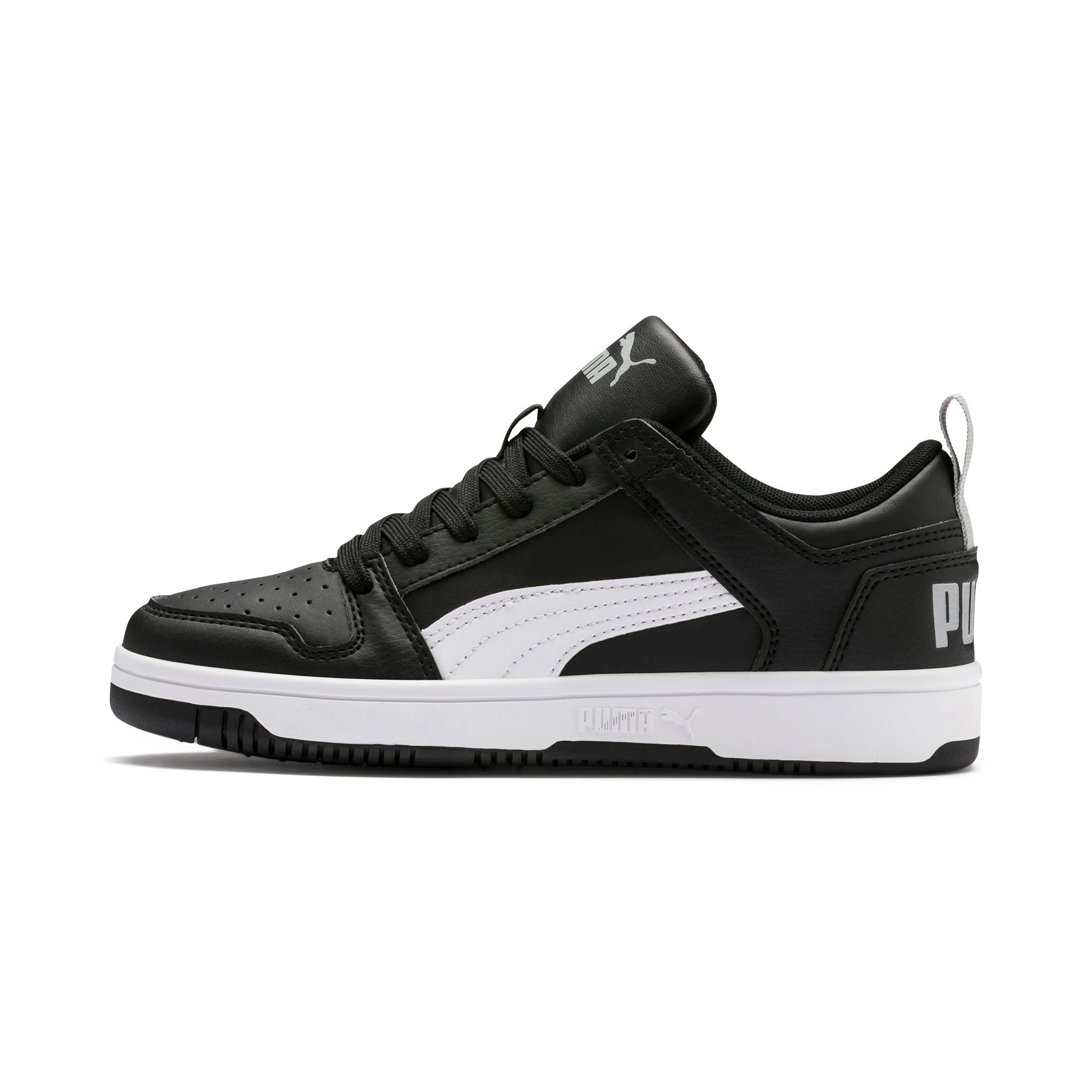 Puma Juniorské sportovní boty s plochou podrážkou Rebound Layup 370490 02 #38,5