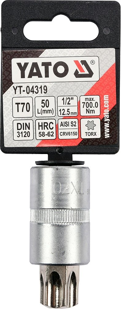 Klucz Trzpieniowy Torx 1/2" T70 L55MM Yato YT-04319