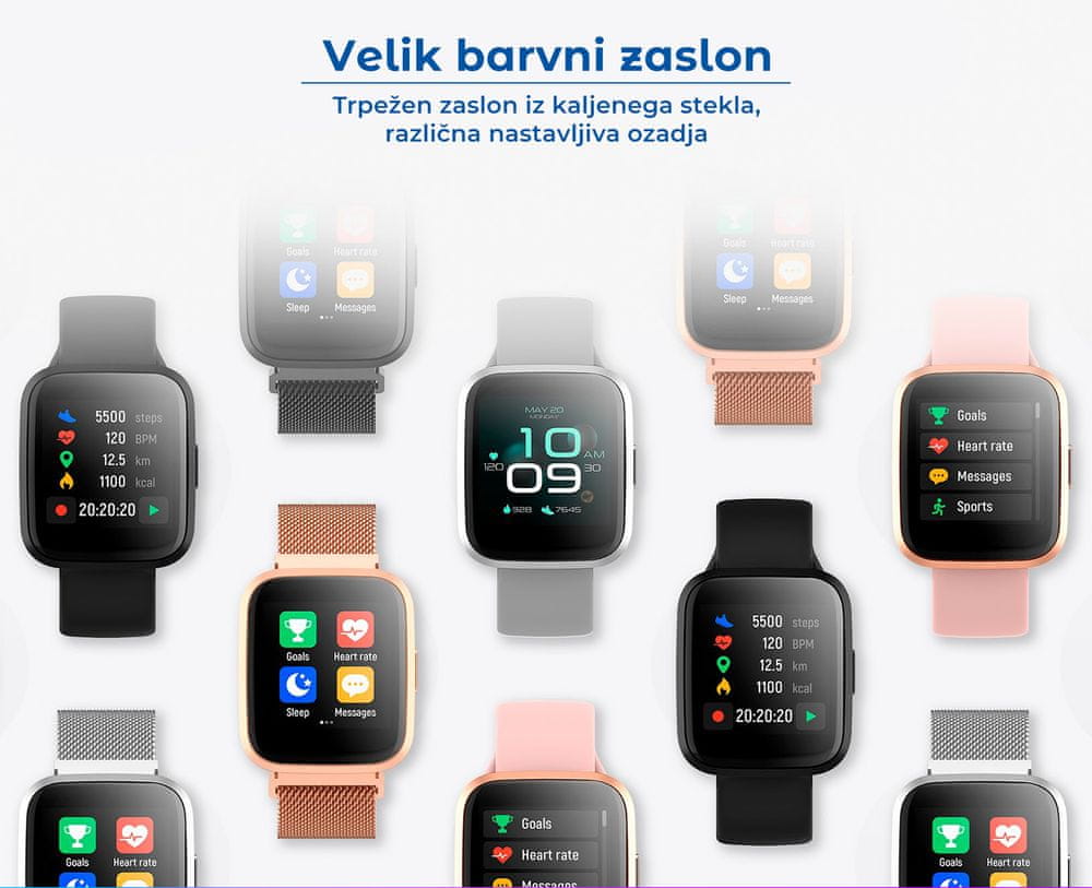 FOREVER ForeVigo 2 SW-310 Smartwatch Czarny Komunikacja Bluetooth