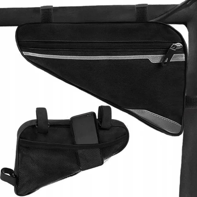 TORBA SAKWA ROWEROWA POD RAMĘ WODOODPORNA ETUI BAGAŻNIK NA ZAMEK + ODBLASKI Waga 127 g