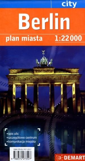 Berlin city plan miasta 1:22 000
