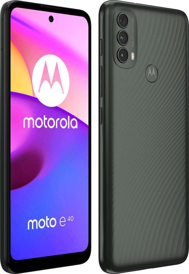 

Smartfon Motorola Moto E40 5G 4/164GB Carbon Gray