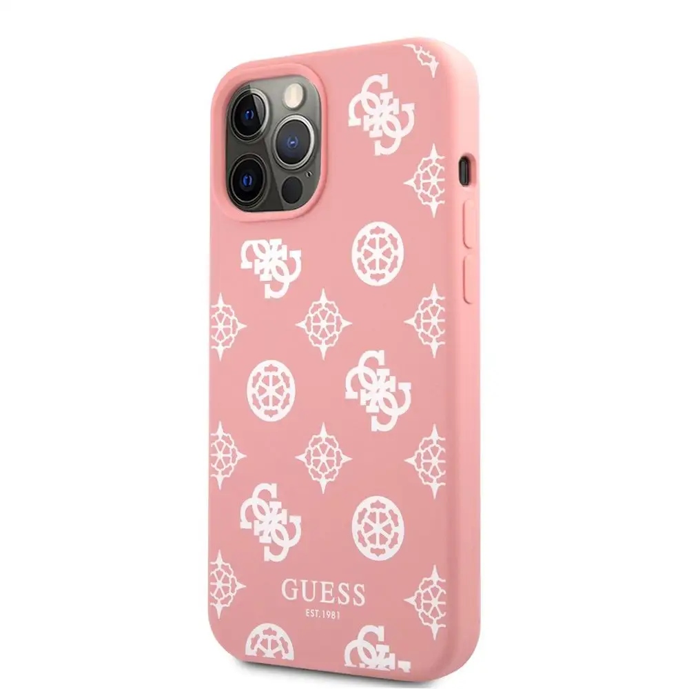 Etui Guess Peony Collection na iPhone 12 Pro Max różowe Guess