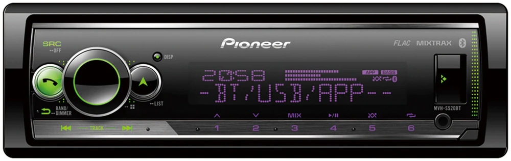 Pioneer MVH-S520BT autorádio Usb Bluetooth iPhone
