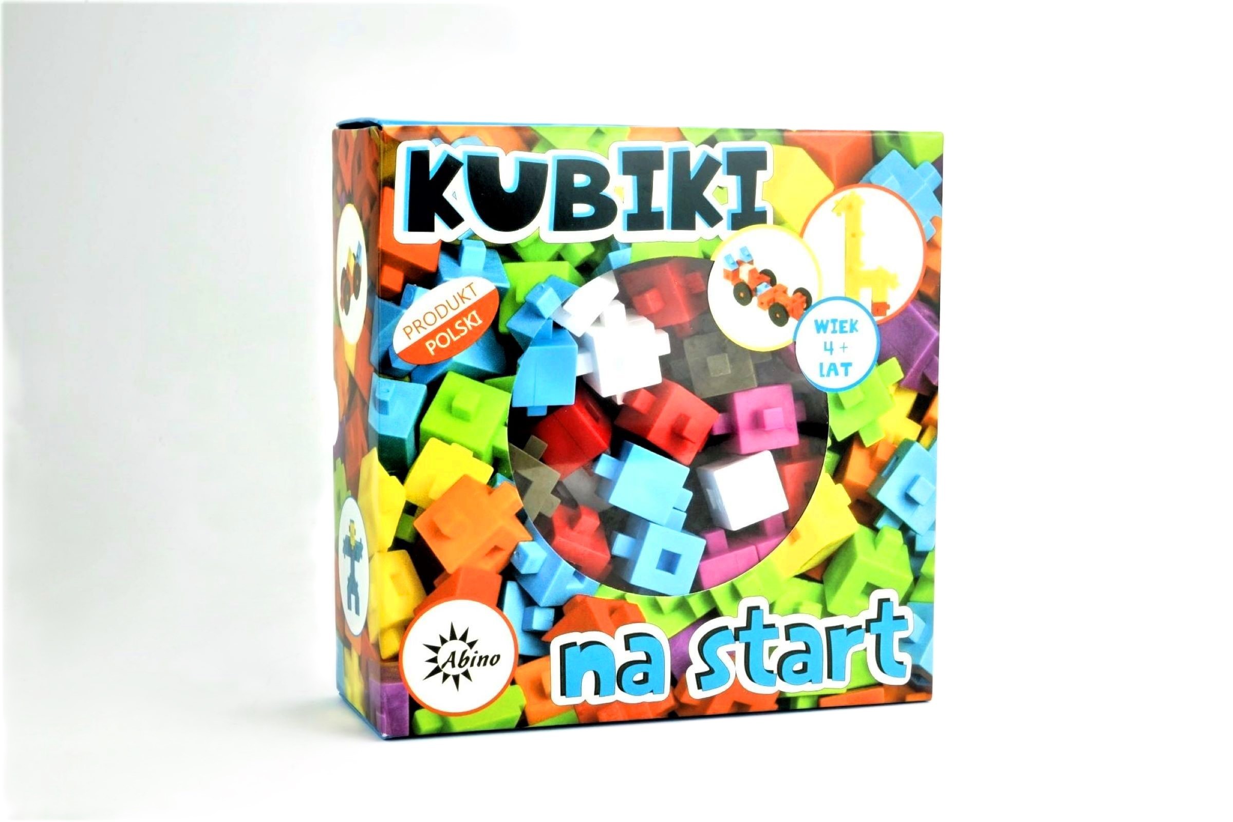 Abino Klocki kubiki na start 70 elementów