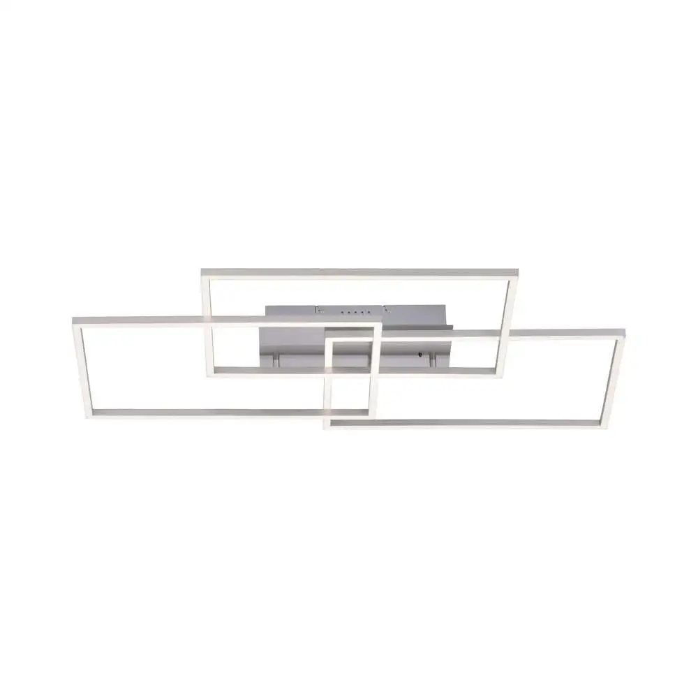Stropné Svietidlo štvorcový Leuchten Direkt 82 x 50 cm biely, Led Diaľkový Ovládač stropný