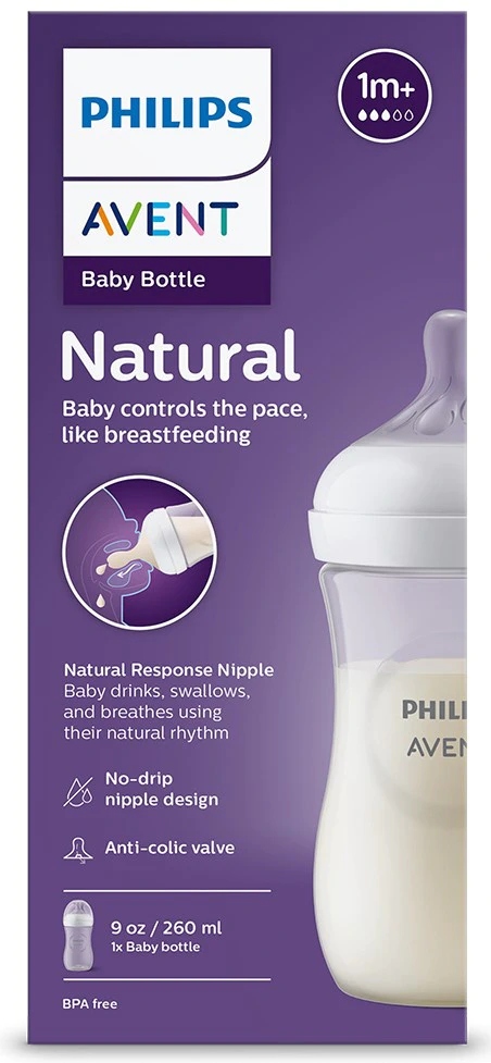 AVENT BUTELKA RESPONSYWNA NATURAL 260ML philips Niemowlak EAN (GTIN) 8710103989639